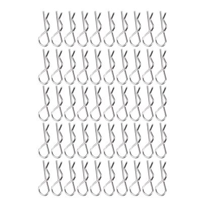 RC Body Clips, Durable Stainless Steel 50 Pcs Set for 1/10 1/12 1/16 Scale RC Car Shell Clips, for Racing Hobbyists, Repair Shops, and Outdoor Enthusiasts
