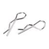 RC Body Clips, Durable Stainless Steel 50 Pcs Set for 1/10 1/12 1/16 Scale RC Car Shell Clips, for Racing Hobbyists, Repair Shops, and Outdoor Enthusiasts view 2