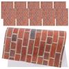 VOSAREA 12 Sheets 1 12 Scale Dollhouse Wallpaper Peel and Stick Brick Wall Paper for Doll House Self Adhesive Miniature Wall Covering for DIY Background Decor view 1