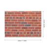 VOSAREA 12 Sheets 1 12 Scale Dollhouse Wallpaper Peel and Stick Brick Wall Paper for Doll House Self Adhesive Miniature Wall Covering for DIY Background Decor view 2