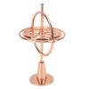 Alomejor Rose Gold Metal Gyroscope Toy, Mini Hand Spinning Top for and Stress Relief, Zinc Alloy Design for Office and Home Use view 2