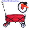 Folding Wagon GShopping Beach Cart (Red) view 2