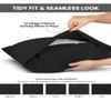 Toddler Pillowcase 100% Egyptian Cotton Kids Pillow Case with Envelope Closure Set of 2 Soft Travel Pillow Cover of 400 TC (Envelope-Toddler Pillow 20 X 20) (Black) view 3