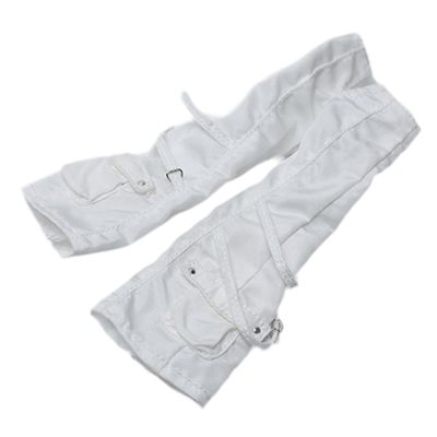 Simhoa 1/12 Female Action Figure Clothes Miniature Clothing Accessory Trendy, Premium, Doll Costume Durability Photo Prop Dress up , Cargo Pant White