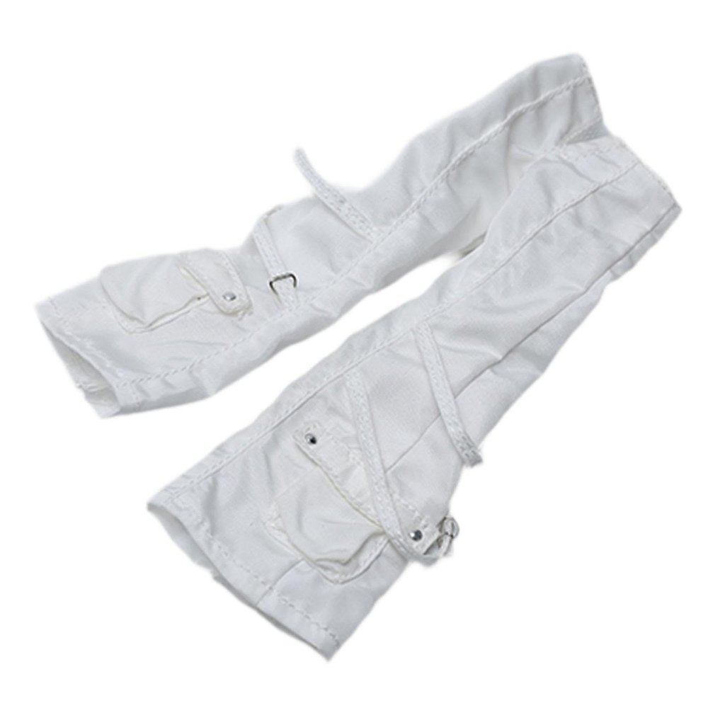 Simhoa 1/12 Female Action Figure Clothes Miniature Clothing Accessory Trendy, Premium, Doll Costume Durability Photo Prop Dress up , Cargo Pant White