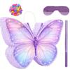 Butterfly Piata - Purple Butterfly Piata with Stick, Blindfold and Confetti for Butterfly Themed Birthday Party Game Supplies Decorations (16x12x3) view 1