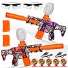 2 Pack Splatter Blaster Electric Toys Skeleton Style Toy(Red & Purple) - Rechargeable Quick-Release Batteries, Goggles, Target for Age 14+ view 1
