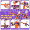 2 Pack Splatter Blaster Electric Toys Skeleton Style Toy(Red & Purple) - Rechargeable Quick-Release Batteries, Goggles, Target for Age 14+ view 3