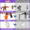 2 Pack Splatter Blaster Electric Toys Skeleton Style Toy(Red & Purple) - Rechargeable Quick-Release Batteries, Goggles, Target for Age 14+ view 4