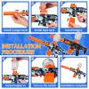 2 Pack Splatter Blaster Electric Toys Camouflage Style Toy(Black & Blue) - Rechargeable Quick-Release Batteries, Goggles, Target for Age 14+ view 3