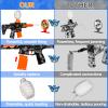 2 Pack Splatter Blaster Electric Toys Camouflage Style Toy(Black & Blue) - Rechargeable Quick-Release Batteries, Goggles, Target for Age 14+ view 4