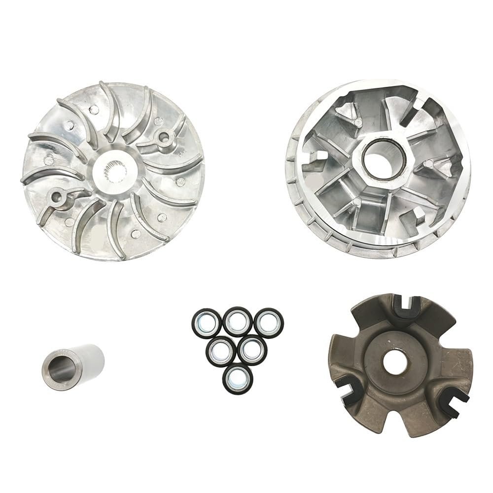 Variator Drive Face Pulley Assy Fit For Honda SH125 SES PES NES FES 125/150 S-Wing Phanteon150 Dylan 125cc 150cc 22102-KGF-910(Variator-Rollers 12g)