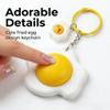 2 Pcs Playful Egg Fidget Keyboard Toy, Unique Keyboard Fidget Clicker Keychain Toys, Button Sensory Toys for Adults Men Women Pass The Time Office Travel view 2
