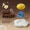 2 Pcs Playful Egg Fidget Keyboard Toy, Unique Keyboard Fidget Clicker Keychain Toys, Button Sensory Toys for Adults Men Women Pass The Time Office Travel view 4