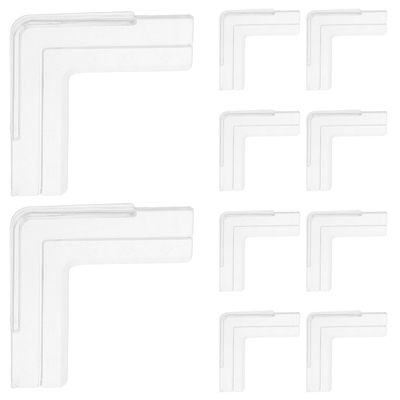 LIFKOME 20pcs PVC Corner Guards for Window and Furniture, Impact-Resistant Edge Protectors for Desk, Frame, Safety Bumpers, Adjustable Cut-to-Size Design for Home Use