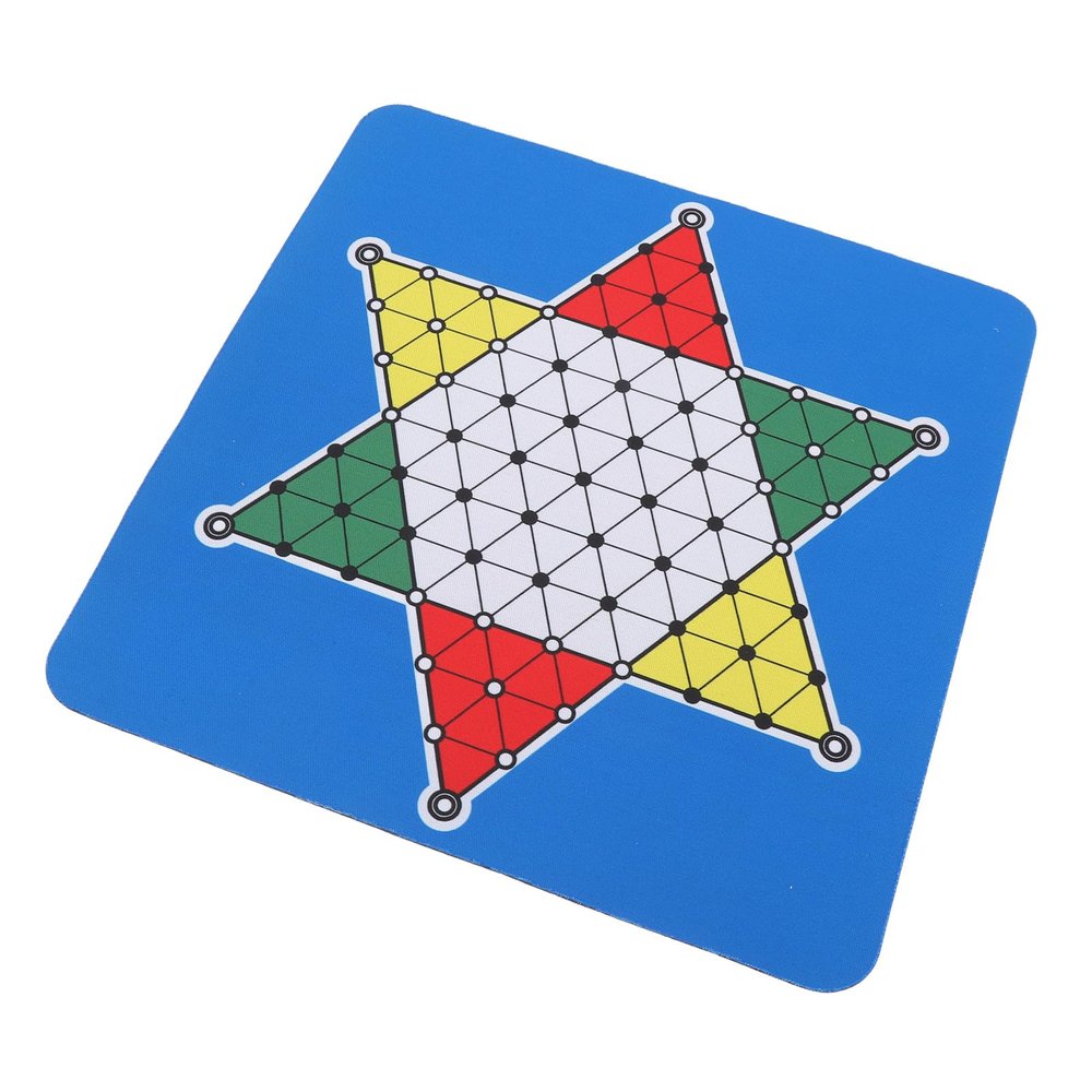 Alomejor Chinese Checkers Board Mat Premium Rubber Material Multifunctional Pad for Gaming and Studying