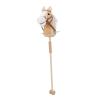 Alomejor Sturdy Horse Riding Stick Toy with Wheels Sound Effects Plush Materials Thickened Handle for Kids Toddlers (Yellow) view 2