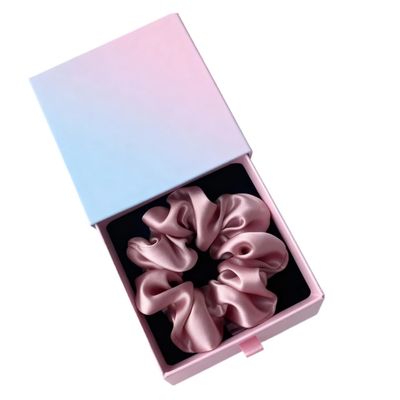 YIQYISELECT 100% Silk Hair tie Gift Box Set | Silk Headwear Accessories | A Must-Have for Elegant and Fashionable Women(Taoyao)