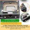 Lansber Ice City Series - Starter Kit (Medium) Modular Ant Nest System with A Module Dry Nest Chamber Small Outworld Trash Box and Water Feede- view 3