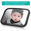 Baby Car Mirror Adjustable Angle Backseat Baby Mirror Rear Facing View Infant Safe Non Glass Material Clear Image Adjustable Straps For Car Headrests Black 24.5 x 17.5cm view 3