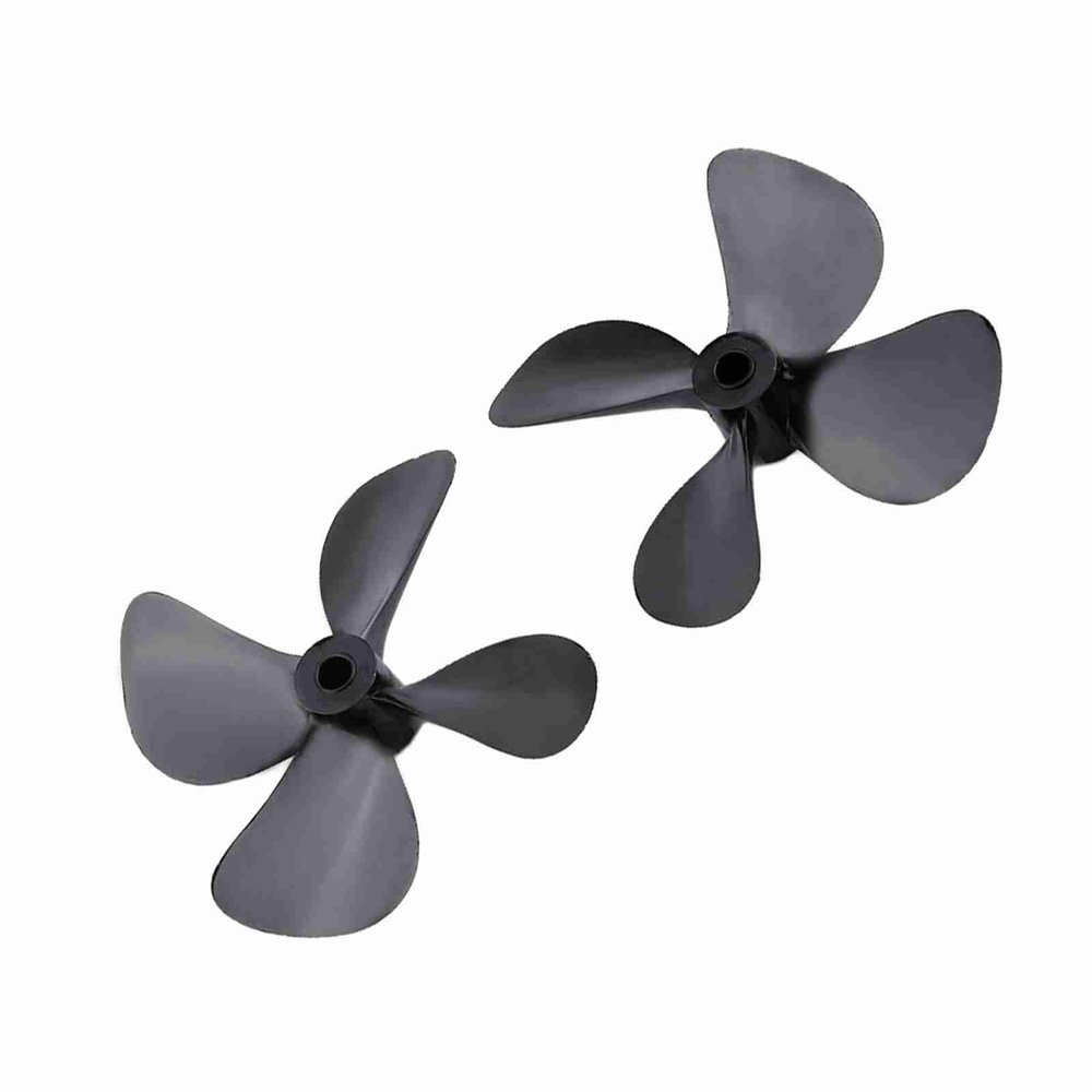 RC Boat Propeller,4 Blades CW CCW for Enhanced Thrust and Reverse Plastic Propellers Set for RC Hobbyists,Fishing,Racing Competitions