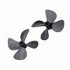 RC Boat Propeller,4 Blades CW CCW for Enhanced Thrust and Reverse Plastic Propellers Set for RC Hobbyists,Fishing,Racing Competitions view 1