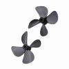 RC Boat Propeller,4 Blades CW CCW for Enhanced Thrust and Reverse Plastic Propellers Set for RC Hobbyists,Fishing,Racing Competitions view 2