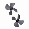 RC Boat Propeller,4 Blades CW CCW for Enhanced Thrust and Reverse Plastic Propellers Set for RC Hobbyists,Fishing,Racing Competitions view 3
