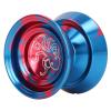 Aluminum Alloy Unresponsive YoYo Ball, Advanced Metal Yoyo for Competition, Fade Free Sandblasted Surface with Stainless Steel Bearings and Glove, Includes 3 Strings (Blue) view 2