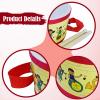 Amagogo Kids Drum Wooden Toy Drum Set Hand Drum Musical Instrument Percussion Toy Tambourine Bongos Wood and PVC Suitable for Party Home Classroom Ear, Cartoon view 2