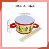 Amagogo Kids Drum Wooden Toy Drum Set Hand Drum Musical Instrument Percussion Toy Tambourine Bongos Wood and PVC Suitable for Party Home Classroom Ear, Cartoon view 3