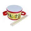 Amagogo Kids Drum Wooden Toy Drum Set Hand Drum Musical Instrument Percussion Toy Tambourine Bongos Wood and PVC Suitable for Party Home Classroom Ear, Cartoon view 4