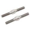 Alomejor Stable Performance RC Turnbuckle Link Steel Durable for ARRMA Granite RC Car Silver view 4