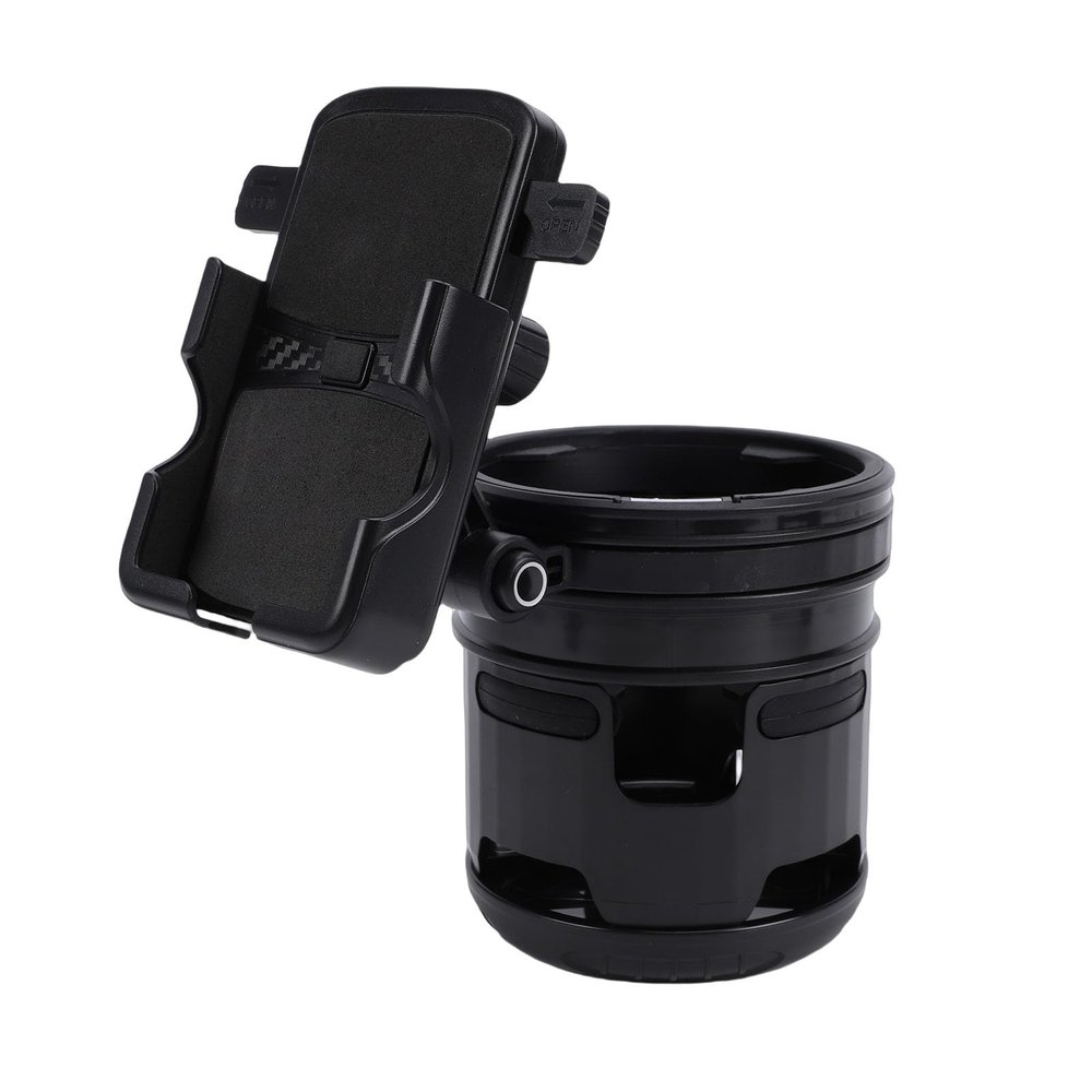 RiToEasysports Stroller Cup Holder, 3-in-1 Adjustable ABS Silicone Mount, Phone Holder for Walkers Wheelchairs, Fits 0.91-1.57in Tubes for Parents Caregivers Elderly Strolling