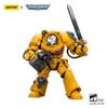JOYTOY Imperial Fists Warhammer 40k 1/18 Action Figure Imperial Fists Terminator 1 with Power Sword and Storm Bolter Collectible Gifts,Toys for Kids 15+ and Adults 5.63-inch view 4