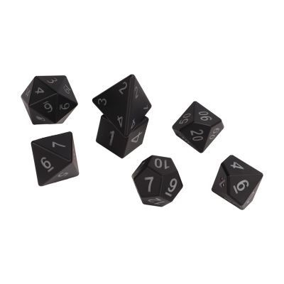 Alomejor 7Pcs Light Up Dice LED Light Chips Rechargeable Dice Inflatable Set for Broad Game Birthday Party Tabletop Games KTV