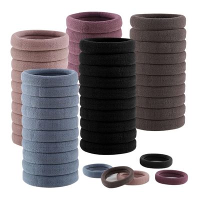 YIQYISELECT 100pcs Women's Elastic Headband Seamless Hair Tie Cotton Ponytail Accessories for Girls and Women(Estilo 3)