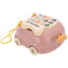 Alomejor Cat Simulation Telephone Car Toy for Children, 16 Different Functions, Comfortable Grip and Stable Analog Parts Apply for Educational Purposes (Pink) view 2