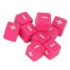 Alomejor Math Operation Engraved Dice Set for Infant Teaching Development of Intelligence - 20pcs Plus Minus Dices for Mathematics Learning (Pink) view 3