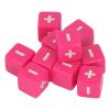 Alomejor Math Operation Engraved Dice Set for Infant Teaching Development of Intelligence - 20pcs Plus Minus Dices for Mathematics Learning (Pink) view 4