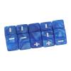 Alomejor Attractive Math Calculation Dice Toy - 20pcs Plus Minus Dice Set for Mathematics Teaching (Blue) view 1