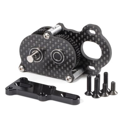 1/10 NOD Transmission for Straight Axle, Carbon LCG Gearbox Ultra-Lightweight for Scaler Sportsman 1/10 RC Crawler Chassis