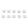 Alomejor 20pcs Beautiful Dice Game, Excellent Cubes Accessories for Fun and Endless Multiplayer Games (White) view 1