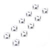Alomejor 20pcs Beautiful Dice Game, Excellent Cubes Accessories for Fun and Endless Multiplayer Games (White) view 3