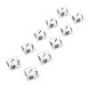 Alomejor 20pcs Beautiful Dice Game, Excellent Cubes Accessories for Fun and Endless Multiplayer Games (White) view 4