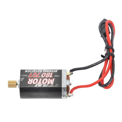 Alomejor RC Engine Durable Material Low Brus Iron Copper for Crawler 1/18 Lightly Compact Black Black (70T)