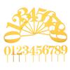 OFFIGAM Acrylic Birthday Cake Number Toppers Set, 20pcs Metallic Numbers 0-9, Non-edible Cake Decorations for Party Anniversary Photo Dessert Celebration view 1