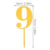 OFFIGAM Acrylic Birthday Cake Number Toppers Set, 20pcs Metallic Numbers 0-9, Non-edible Cake Decorations for Party Anniversary Photo Dessert Celebration view 2