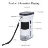 2.0 Inch Kids Digital Microscope with LED Light, Portable Handheld Microscope, 800X HD 1080P Pocket Microscope for Science Lab Education with 960 x 240 Screen view 3