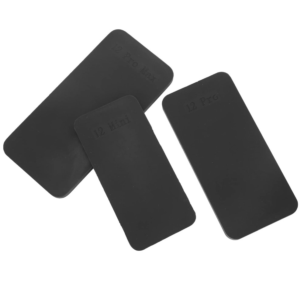 Jauarta 3Pcs LCD Screen Fix Repair Mat Rubber Stable LCD Screen Adhesive Removal Pad for iOS 12 12Pro